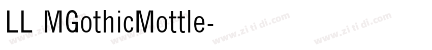 LL MGothicMottle字体转换